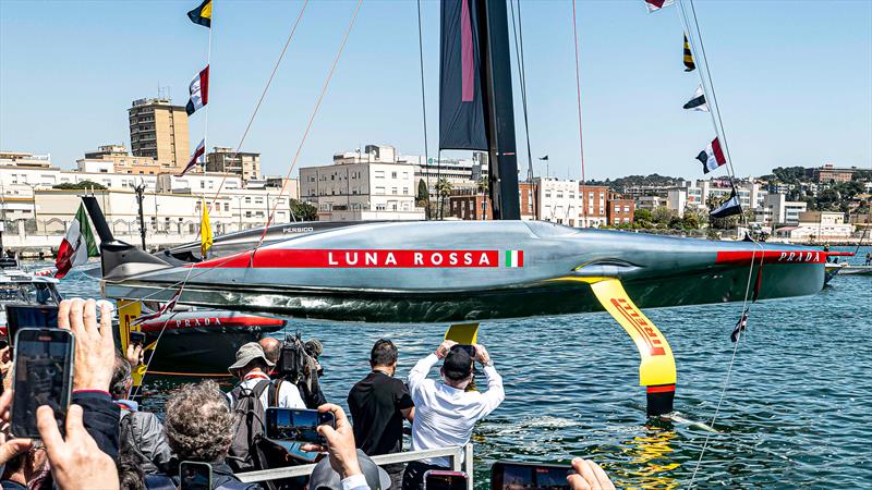 Luna Rossa Prada Pirelli - AC75 - Cagliari, Sardinia - April 13, 2024 photo copyright AC37 Joint Recon Team taken at Circolo della Vela Sicilia and featuring the AC75 class