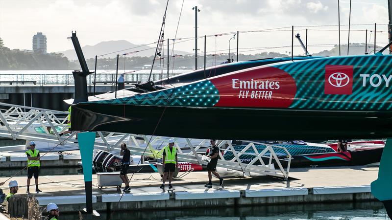 Back end - Emirates Team New Zealand- AC75 - Day 3 - April 15, 2024 - Auckland - photo © Sam Thom/America's Cup