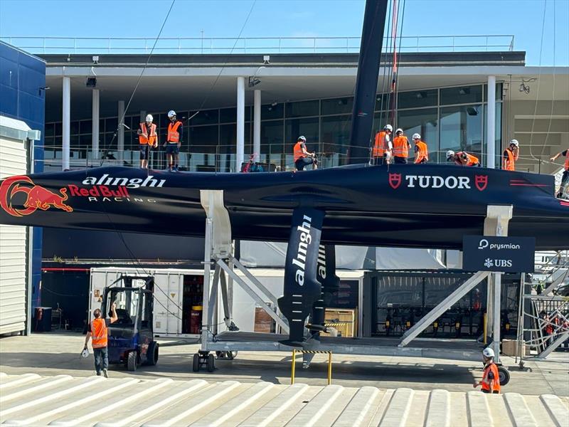 Alinghi Red Bull Racing AC75 BoatOne Presentation at the Team Base in Barcelona, Spain on April 16, 2024 photo copyright Alinghi Red Bull Racing taken at Société Nautique de Genève and featuring the AC75 class