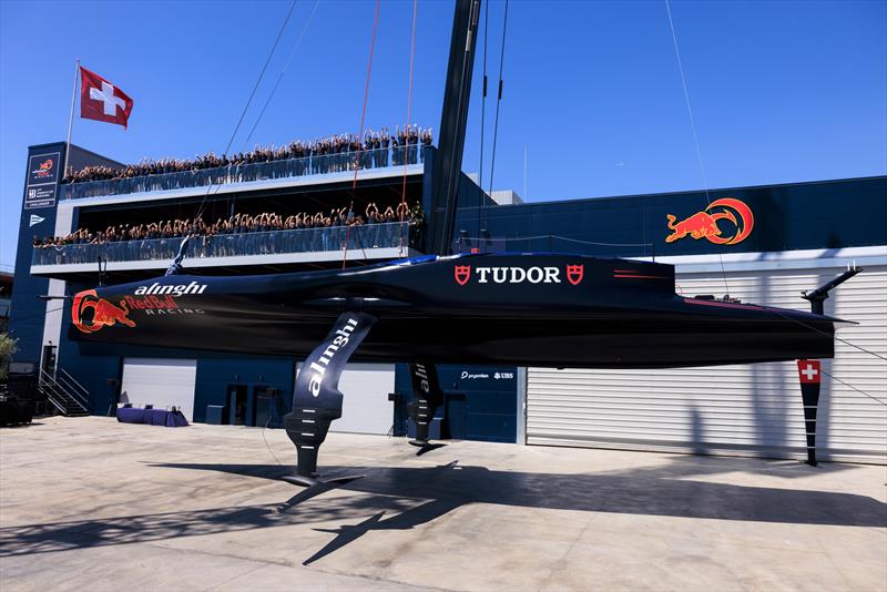 Alinghi Red Bull Racing AC75 BoatOne Presentation at the Team Base in Barcelona, Spain on April 16, 2024 photo copyright Alinghi Red Bull Racing taken at Société Nautique de Genève and featuring the AC75 class