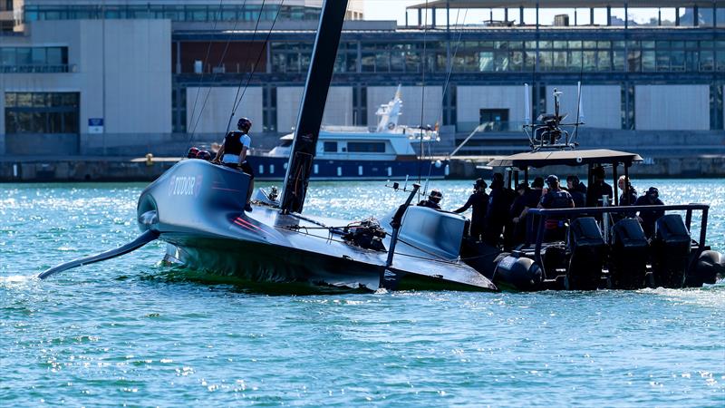 Alinghi Red Bull Racing - AC75 - Day 1 - April 16, 2024 - Barcelona - photo © Ugo Fonolla / America's Cup