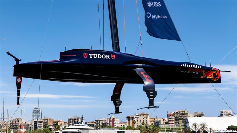 Alinghi Red Bull Racing - AC75 - Day 1 - April 16, 2024 - Barcelona - photo © Ugo Fonolla / America's Cup