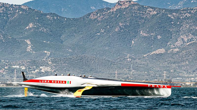 Luna Rossa Prada Pirelli - AC75 - Day 1 - April 16, 2024 - Cagliari - photo © AC37 Joint Recon Team