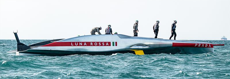 Luna Rossa Prada Pirelli - AC75 - Day 1 - April 16, 2024 - Cagliari - photo © AC37 Joint Recon Team