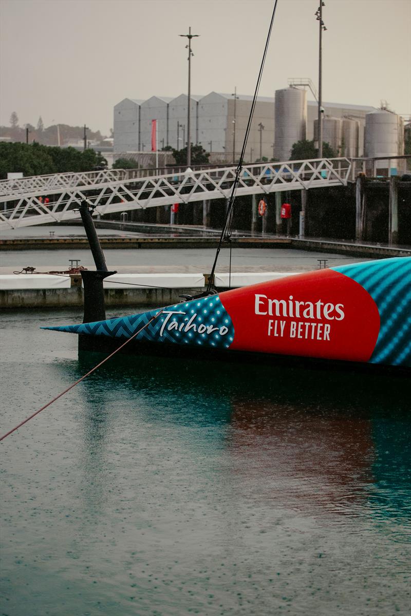 Emirates Team New Zealand's AC75 raceboat 'Taihoro' - April 18, 2024 - Auckland photo copyright Emirates Team NZ taken at Royal New Zealand Yacht Squadron and featuring the AC75 class