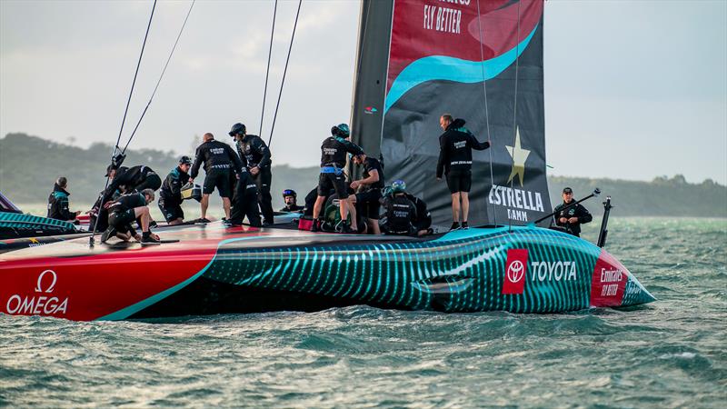 Emirates Team New Zealand- AC75 - Day 7 - April 22, 2024 - Auckland - photo © Sam Thom/America's Cup