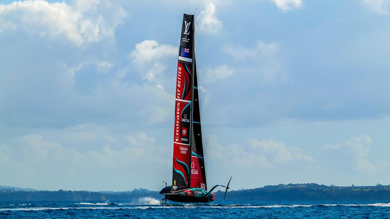 Emirates Team New Zealand- AC75 - Day 8 - April 23, 2024 - Auckland photo copyright Sam Thom/America's Cup taken at Royal New Zealand Yacht Squadron and featuring the AC75 class