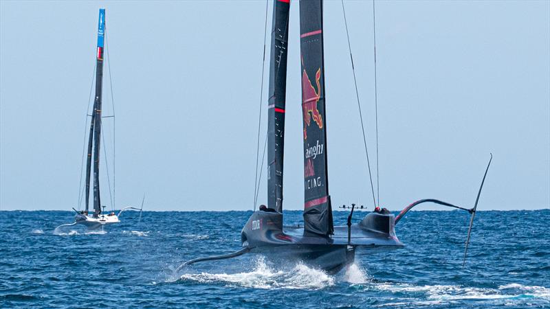 Alinghi Red Bull Racing- AC75 - Day 5 - April 23, 2024 - Barcelona photo copyright Ugo Fonolla / America's Cup taken at Société Nautique de Genève and featuring the AC75 class