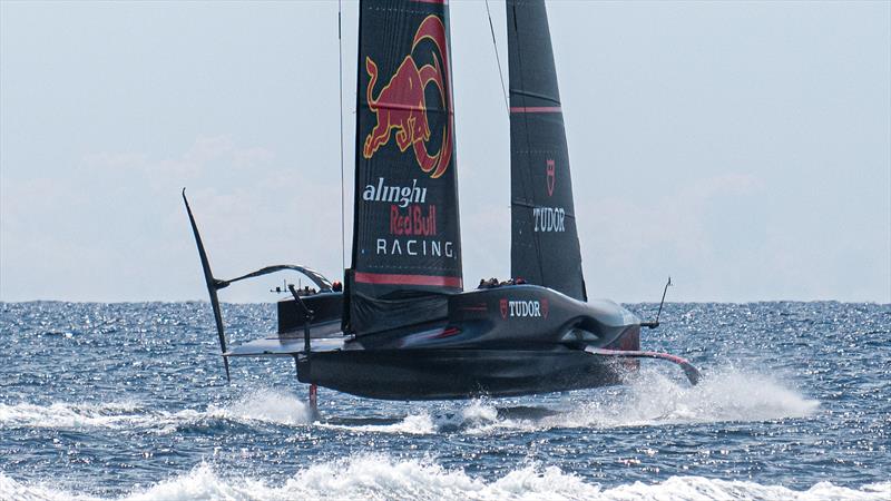 Alinghi Red Bull Racing- AC75 - Day 5 - April 23, 2024 - Barcelona photo copyright Ugo Fonolla / America's Cup taken at Société Nautique de Genève and featuring the AC75 class