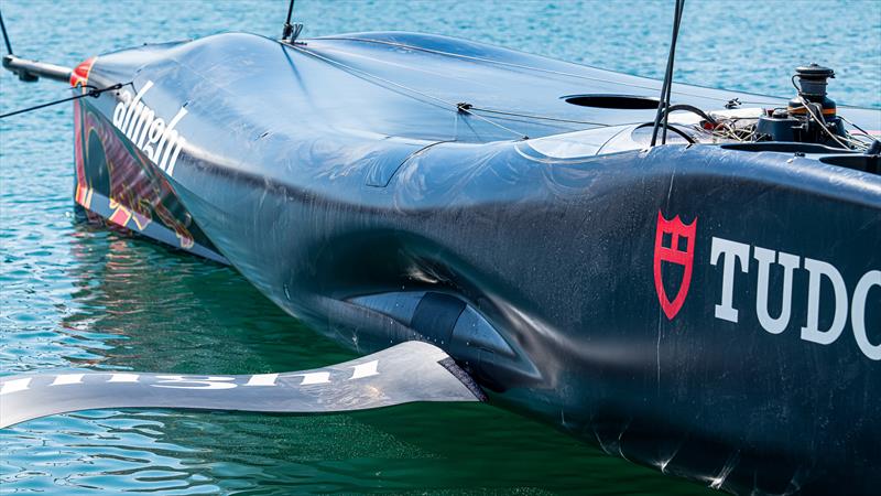 Foredeck area  - showing many interesting features, including the foil controller's clear windscreen - Alinghi Red Bull Racing- AC75 - Day 6 - April 24, 2024 - Barcelona - photo © Ugo Fonolla / America's Cup