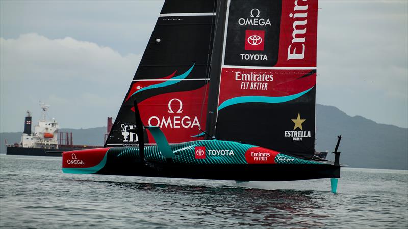 Emirates Team New Zealand- AC75 - Day 9 - April 25, 2024 - Auckland photo copyright Sam Thom / America's Cup taken at Royal New Zealand Yacht Squadron and featuring the AC75 class