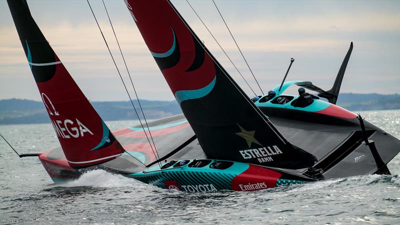 Emirates Team New Zealand- AC75 - Day 9 - April 25, 2024 - Auckland photo copyright Sam Thom / America's Cup taken at Royal New Zealand Yacht Squadron and featuring the AC75 class