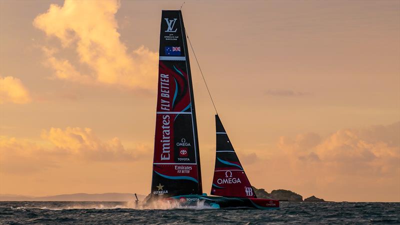 Emirates Team New Zealand- AC75 - Day 9 - April 25, 2024 - Auckland photo copyright Sam Thom / America's Cup taken at Royal New Zealand Yacht Squadron and featuring the AC75 class