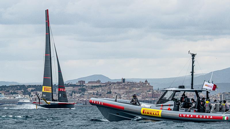 Luna Rossa Prada Pirelli - AC75 - Day 5 - April 25, 2024 - Cagliari - photo © Ivo Rovira / America's Cup