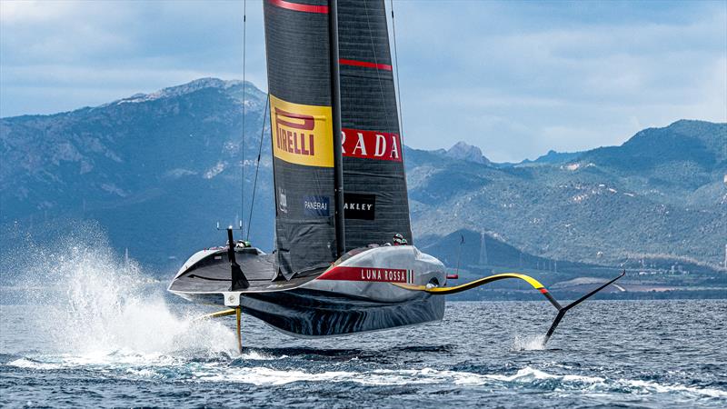 Luna Rossa Prada Pirelli - AC75 - Day 5 - April 25, 2024 - Cagliari - photo © Ivo Rovira / America's Cup