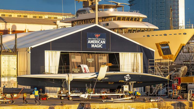 American Magic - AC40 - Day 0 - April 25, 2024 - Barcelona - photo © Job Vermeulen / America's Cup