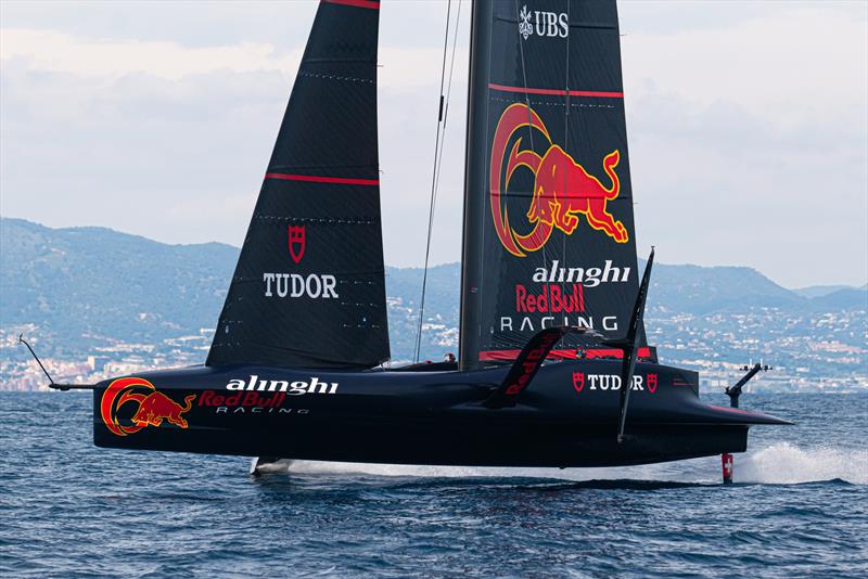 Alinghi Red Bull Racing- AC75 - Day 7 - April 26, 2024 - Barcelona photo copyright Ugo Fonolla / America's Cup taken at Société Nautique de Genève and featuring the AC75 class