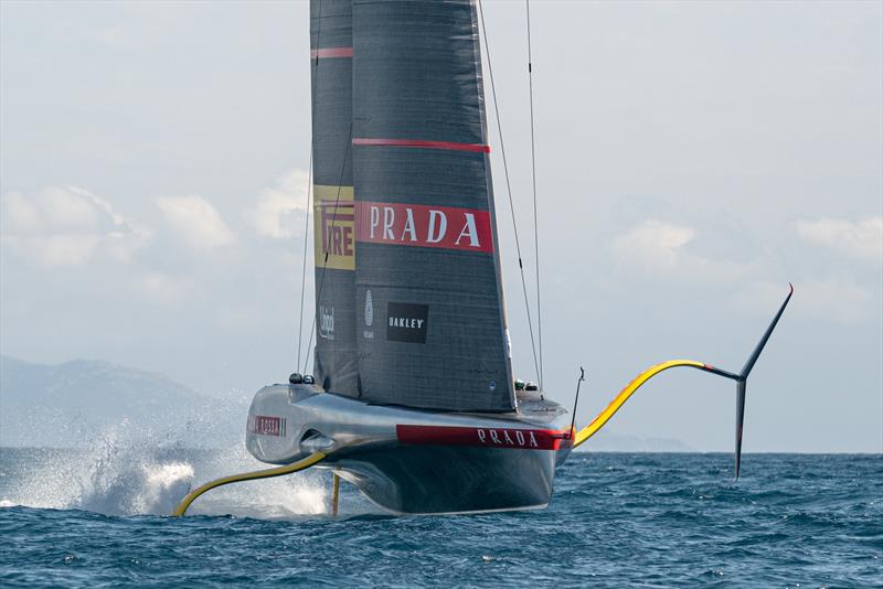 Luna Rossa Prada Pirelli - AC75 - Day 6 - April 26, 2024 - Cagliari photo copyright Ivo Rovira / America's Cup taken at Circolo della Vela Sicilia and featuring the AC75 class