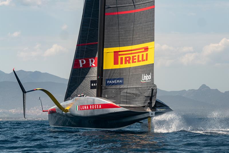 Luna Rossa Prada Pirelli - AC75 - Day 6 - April 26, 2024 - Cagliari - photo © Ivo Rovira / America's Cup