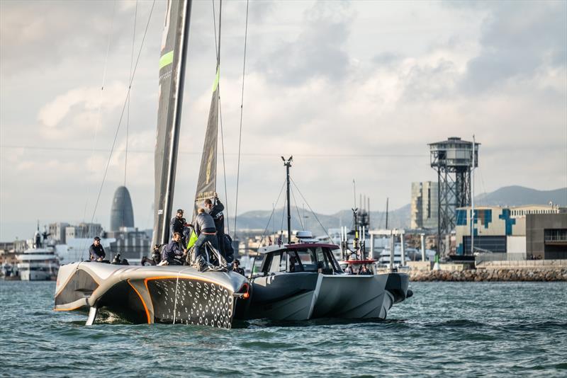 INEOS Britannia - AC75 - Day 0 - April 26, 2024 - Cagliari photo copyright Alex Carabi / America's Cup taken at Royal Yacht Squadron and featuring the AC75 class