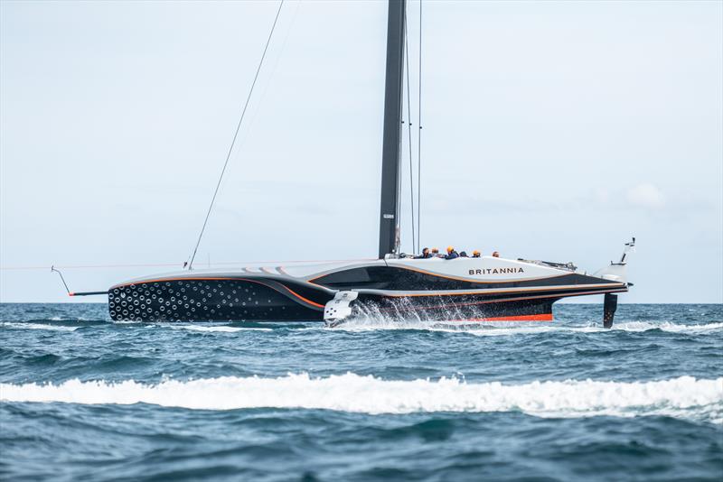 INEOS Britannia - AC75 - Day 0 - April 26, 2024 - Cagliari photo copyright Alex Carabi / America's Cup taken at Royal Yacht Squadron and featuring the AC75 class