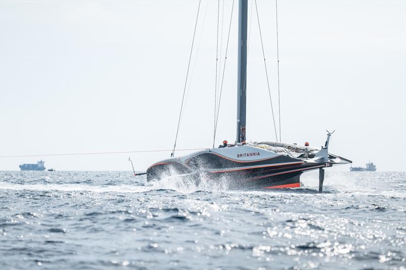 INEOS Britannia - AC75 - Day 0 - April 26, 2024 - Cagliari photo copyright Alex Carabi / America's Cup taken at Royal Yacht Squadron and featuring the AC75 class