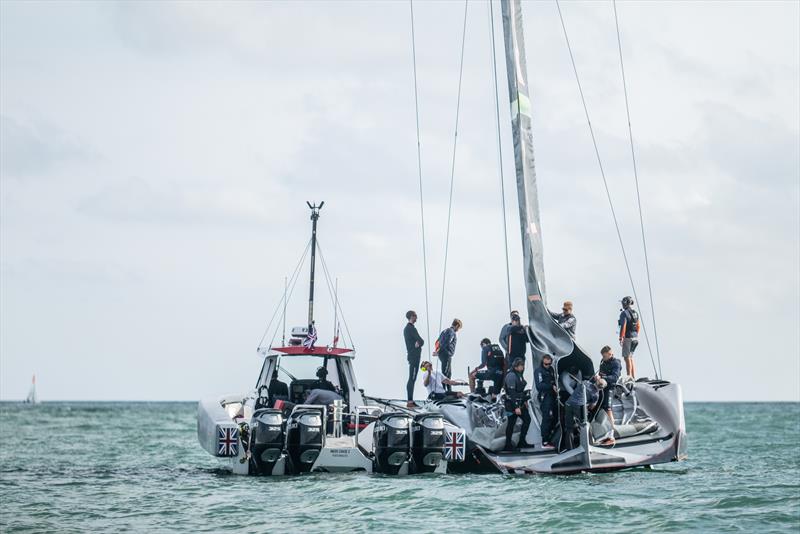 INEOS Britannia - AC75 - Day 0 - April 26, 2024 - Cagliari photo copyright Alex Carabi / America's Cup taken at Royal Yacht Squadron and featuring the AC75 class