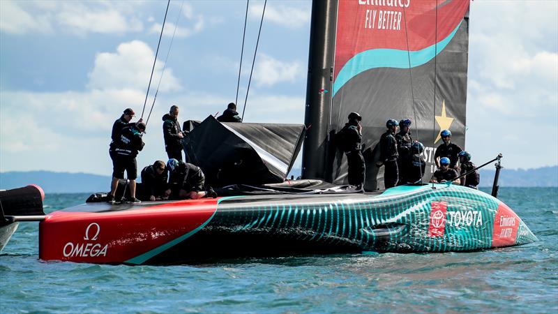 Emirates Team New Zealand- AC75 - Day 12 - April 29, 2024 - Auckland - photo © Sam Thom / America's Cup