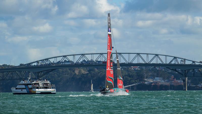 Emirates Team New Zealand - AC75 - Day 14 - April 30, 2024 - Auckland photo copyright Sam Thom / America's Cup taken at Royal New Zealand Yacht Squadron and featuring the AC75 class