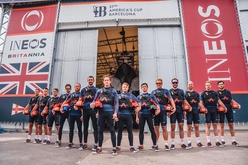 The INEOS Britannia Sailing Squad ready to sail photo copyright Cameron Gregory taken at  and featuring the AC75 class