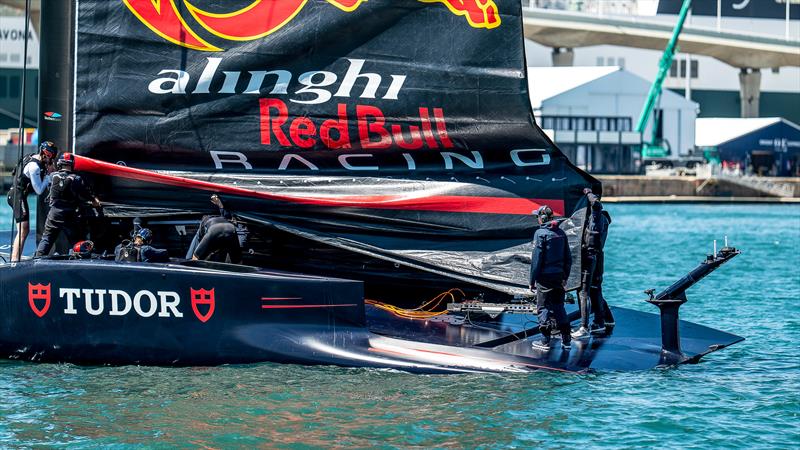 Alinghi Red Bull Racing - AC75 - Day 10 - May 3, 2024 - Barcelona photo copyright Paul Todd/America's Cup taken at Société Nautique de Genève and featuring the AC75 class