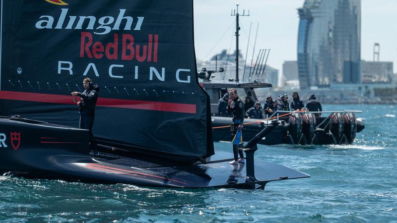 Alinghi Red Bull Racing - AC75 - Day 10 - May 3, 2024 - Barcelona photo copyright Paul Todd/America's Cup taken at Société Nautique de Genève and featuring the AC75 class