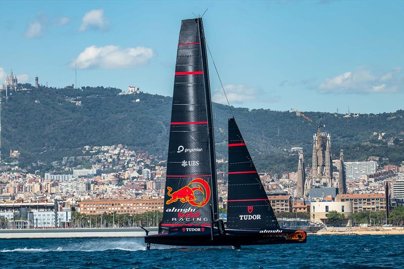 Alinghi Red Bull Racing - AC75 - Day 10 - May 3, 2024 - Barcelona photo copyright Paul Todd/America's Cup taken at Société Nautique de Genève and featuring the AC75 class