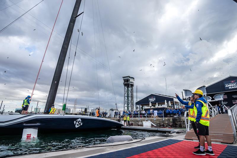 American Magic Unveils AC75 Boat 'Patriot' photo copyright Amalia Infante taken at New York Yacht Club and featuring the AC75 class