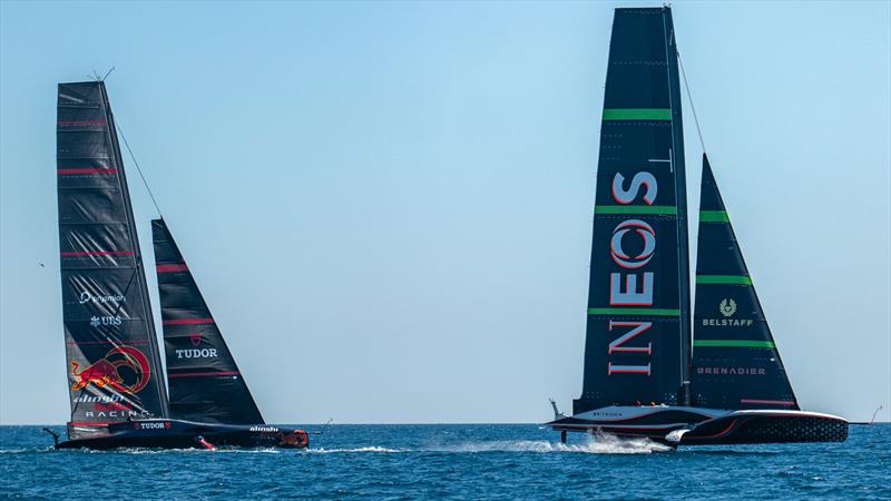 Alinghi Red Bull Racing - AC75 - Day 13 - May 8, 2024 - Barcelona photo copyright Paul Todd/America's Cup taken at Société Nautique de Genève and featuring the AC75 class