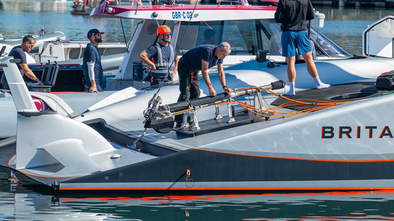 INEOS Britannia - AC75 - May 8, 2024 - Barcelona photo copyright Job Vermeulen / America's Cup taken at Royal Yacht Squadron and featuring the AC75 class