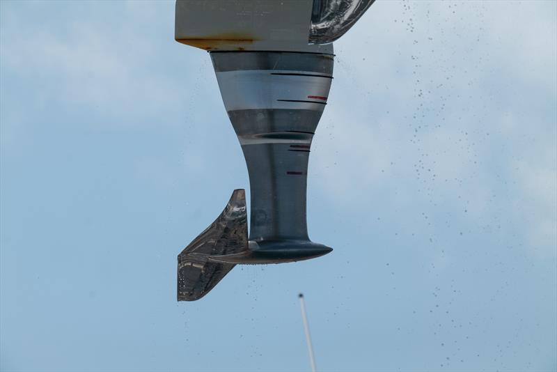 Port Wing Foil - American Magic - AC75 - Day 7 - May 17, 2024 - Barcelona - photo © Alex Carabi / America's Cup