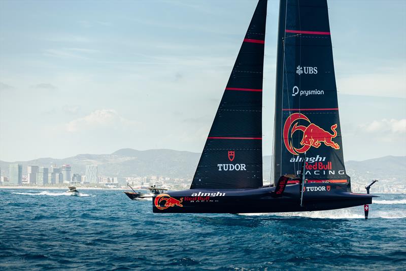 Alinghi Red Bull Racing's BoatOne shot in Barcelona, Spain on May 28, 2024 - photo © Oriol Castello / Alinghi Red Bull Racing
