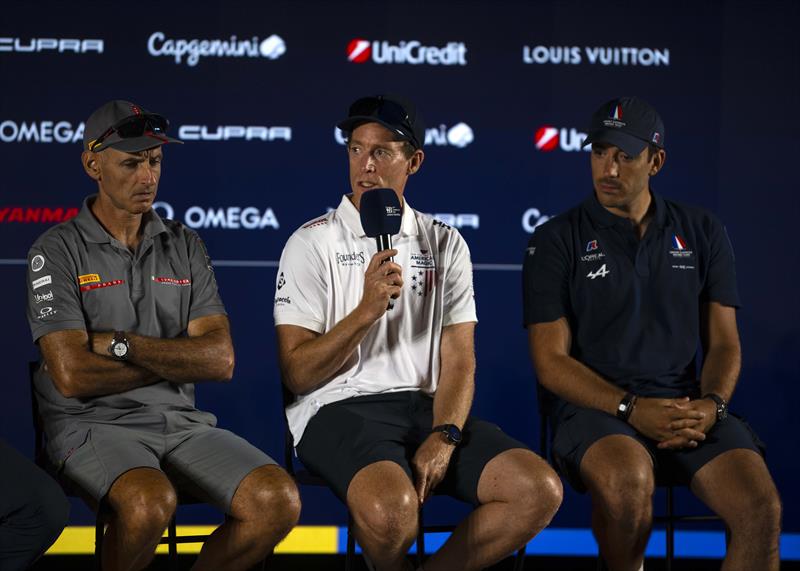 Louis Vuitton Preliminary Regatta Media Conference in Barcelona - August 21, 2024 - photo © David Maynard / www.alleycatphotographer.com
