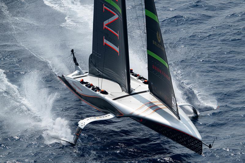 INEOS Britannia -  AC75  - Louis Vuitton Preliminary Event - Day 1 - Barcelona - August 22, 2024 - photo © Ricardo Pinto / America's Cup