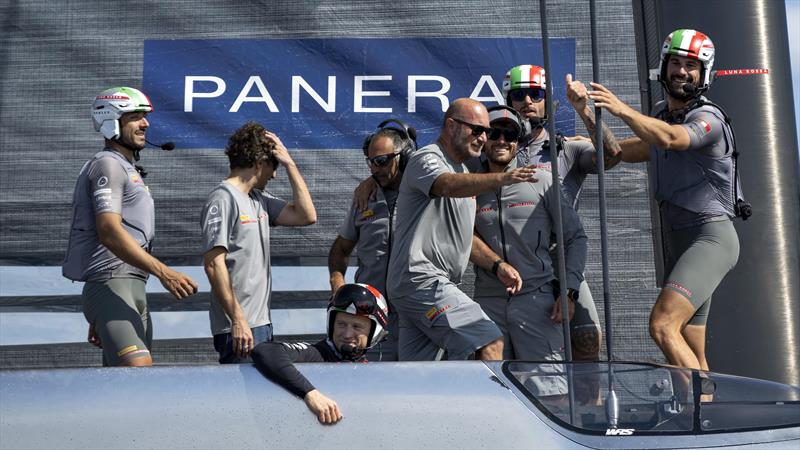 Luna Rossa Prada Pirelli progress to the Louis Vuitton Cup Final - 19th September 2024 photo copyright David Maynard / www.alleycatphotographer.com taken at  and featuring the AC75 class