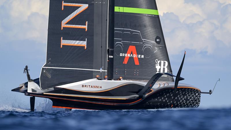 INEOS Britannia vs. Luna Rossa Prada Pirelli on Louis Vuitton Cup Final Race Day 2 - September 28, 2024 - photo © David Maynard / www.alleycatphotographer.com