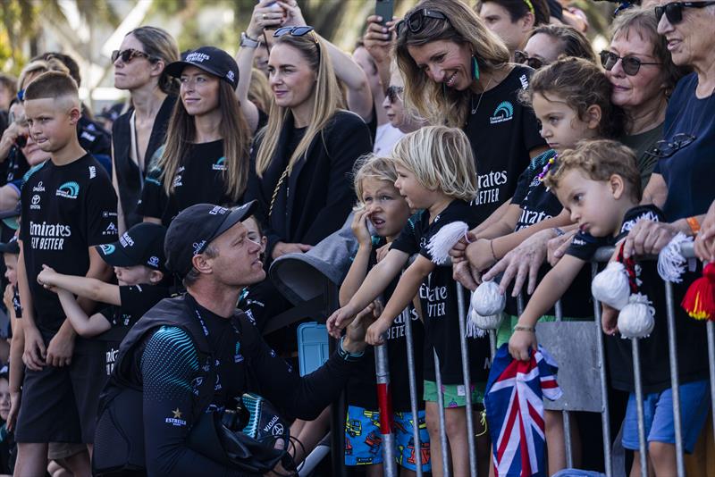 Nathan Outteridge - Emirates Team NZ  - Louis Vuitton 37th America's Cup, Race Day 4 - October 16, .2024 - photo © Job Vermeulen / America's Cup
