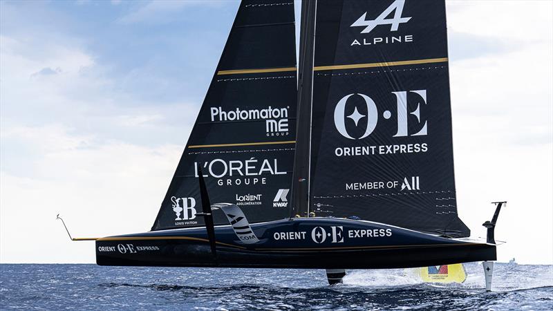 Orient Express (FRA) - Training in Barcelona ahead of the Louis Vuitton Preliminary Regatta -  August 15, 2024 - photo © Ian Roman / America's Cup