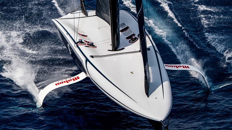 American Magic - Training in Barcelona ahead of the Louis Vuitton Preliminary Regatta -  August 15, 2024 - photo © Ricardo Pinto / America's Cup