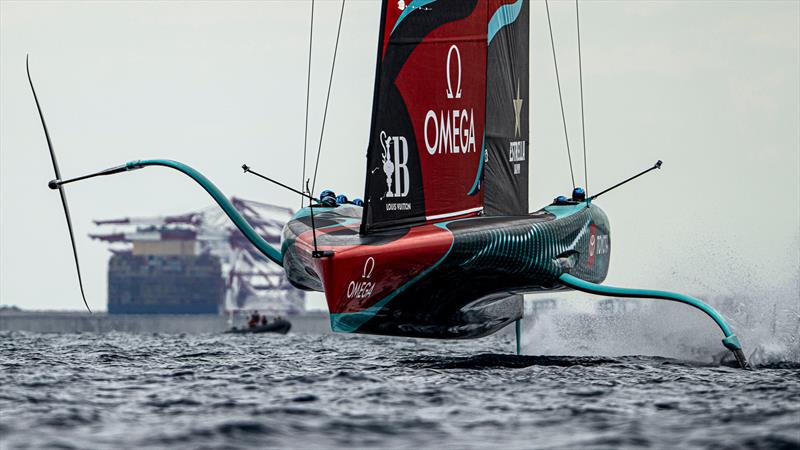Emirates Team New Zealand - Training in Barcelona ahead of the Louis Vuitton Preliminary Regatta -  August 15, 2024 - photo © Ricardo Pinto / America's Cup