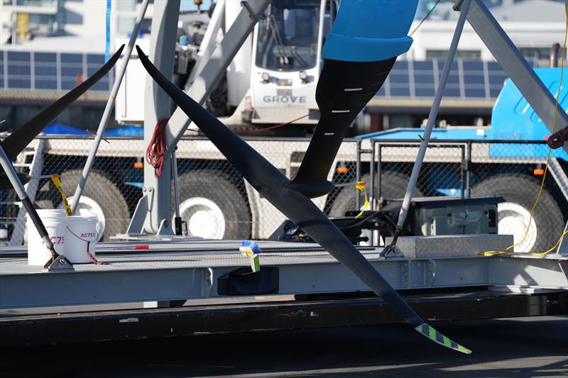 Emirates Team New Zealand, Taihoro, AC75 - Rigging only - March 17, 2026 - photo © Sam Thom / America's Cup