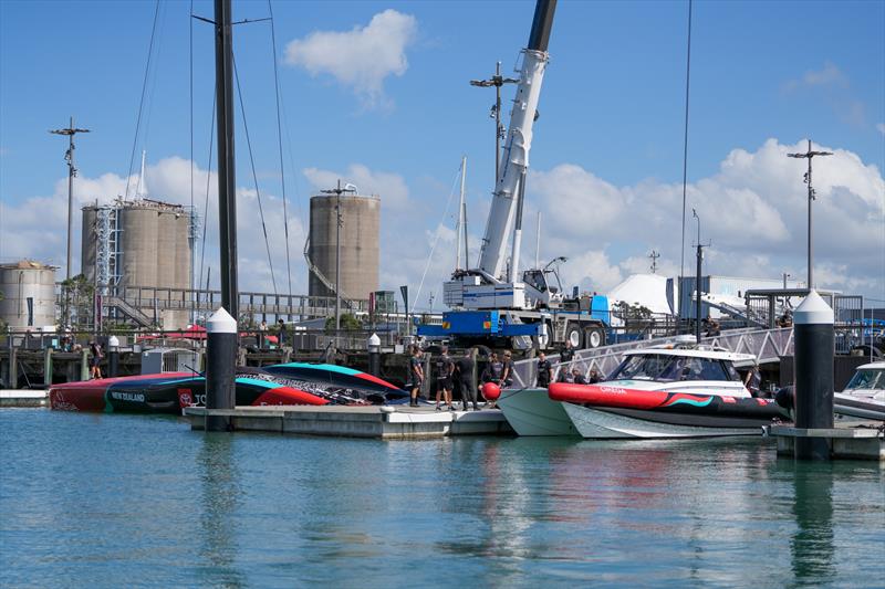 Launch - Emirates Team New Zealand, Taihoro, AC75, Day 4 - March 21, 2026 - photo © Sam Thom / America's Cup