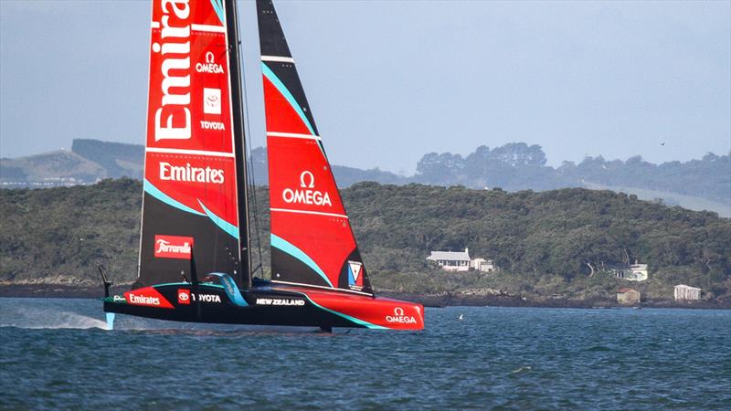 Emirates Team New Zealand - AC75, Day 7 - March 27, 2026 photo copyright Richard Gladwell / Sail-World.com/nz taken at Royal New Zealand Yacht Squadron and featuring the AC75 class