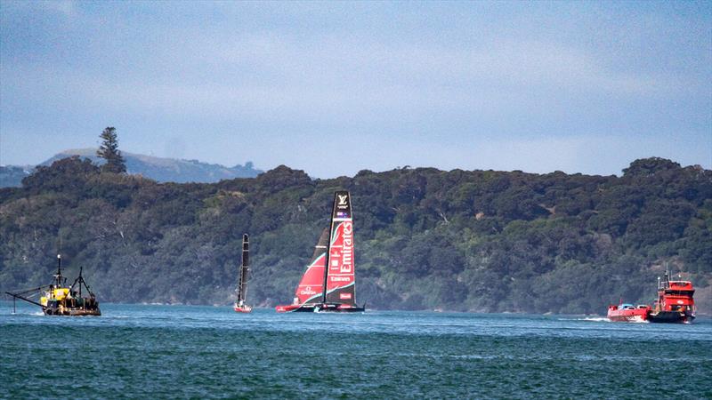 Emirates Team New Zealand - AC75, Day 7 - March 27, 2026 photo copyright Richard Gladwell / Sail-World.com/nz taken at Royal New Zealand Yacht Squadron and featuring the AC75 class
